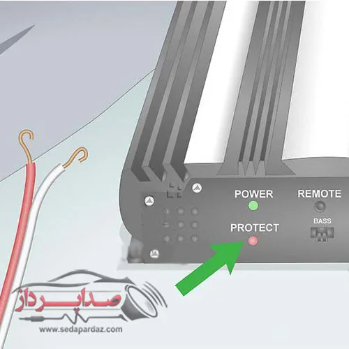 Turn on the protection button on the amplifier