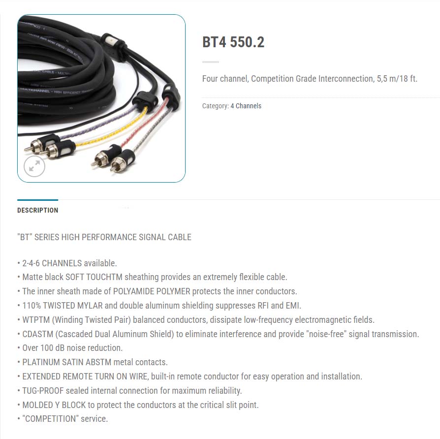CONNECTION BT4 550.2 info