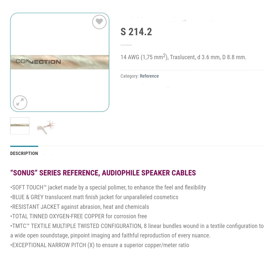 سیم بلندگو گیج 14 کانکشن Connection S 214.2 1 S 214.2