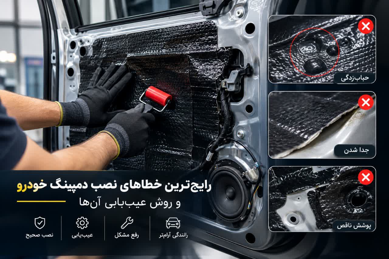 خطاهای نصب دمپینگ خودرو