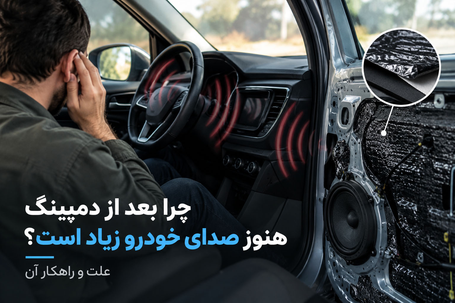 صداپرداز | متخصص فروش و نصب سیستم صوتی 72 چرا بعد از دمپینگ هنوز صدای خودرو زیاد است؟