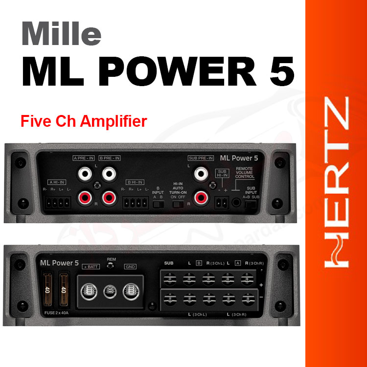 صداپرداز | متخصص فروش و نصب سیستم صوتی 26 آمپلی فایر 5 کانال هرتز HERTZ ML POWER 5