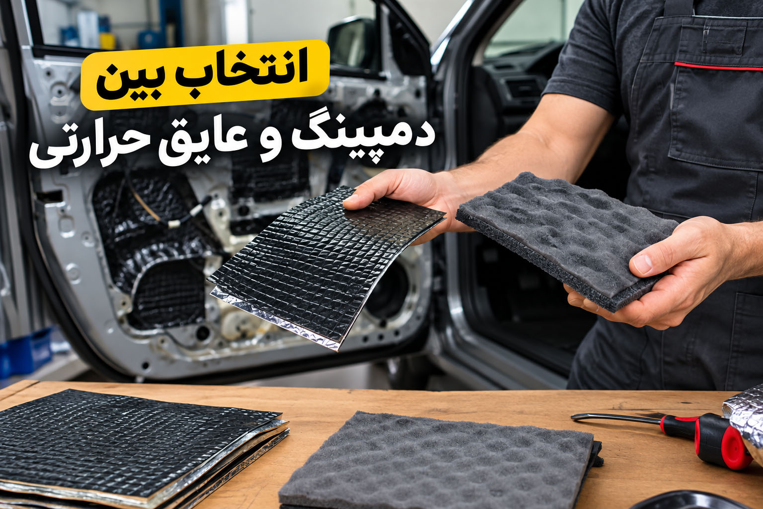فرق عایق حرارتی خودرو و دمپینگ؛ تفاوت در عملکرد و کاربرد 3 انتخاب بین دمپینگ و عایق حرارتی
